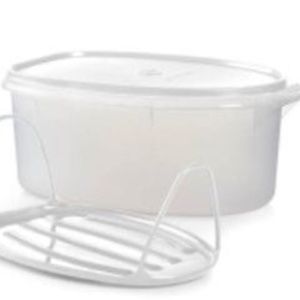 Brand New in Packaging - Tupperware Flavor Savor Container (Clear/White Lid)